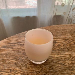 glassybaby “true white” Votive - unstickered